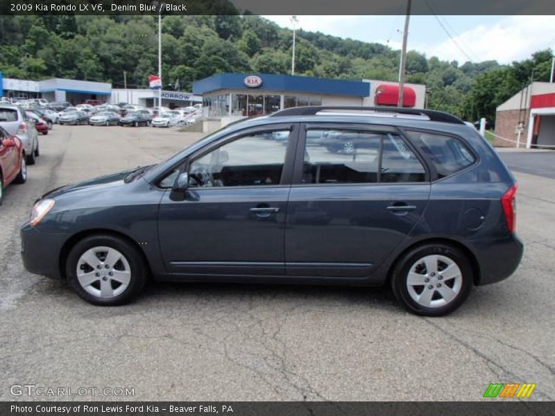 Denim Blue / Black 2009 Kia Rondo LX V6