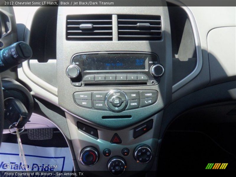Black / Jet Black/Dark Titanium 2012 Chevrolet Sonic LT Hatch