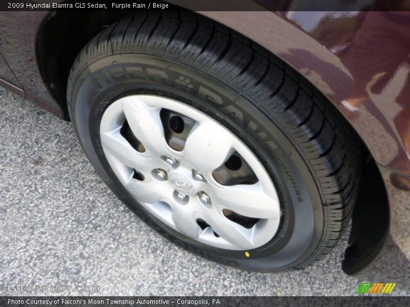 Purple Rain / Beige 2009 Hyundai Elantra GLS Sedan