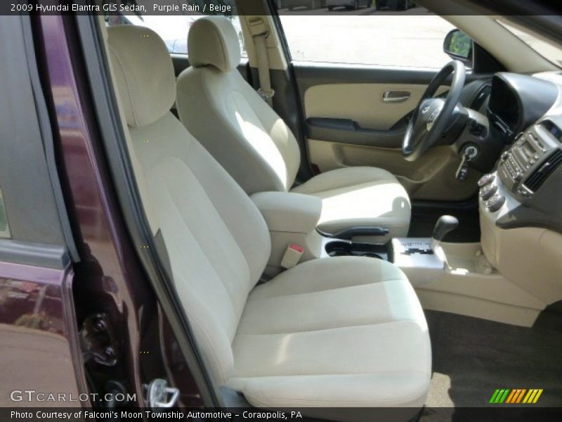 Purple Rain / Beige 2009 Hyundai Elantra GLS Sedan
