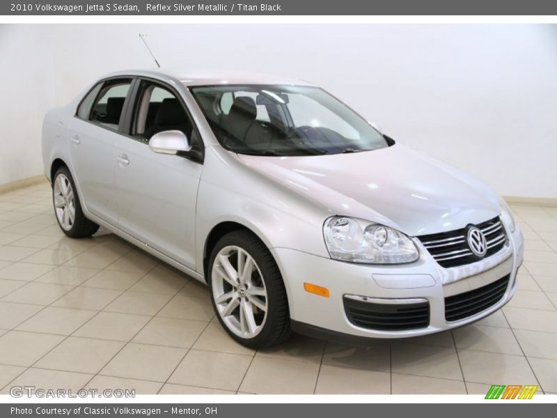 Reflex Silver Metallic / Titan Black 2010 Volkswagen Jetta S Sedan