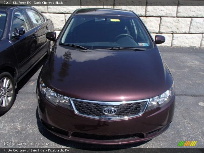Dark Cherry / Black 2011 Kia Forte EX