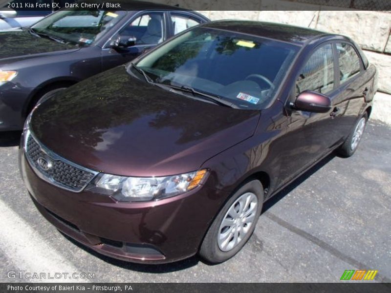 Dark Cherry / Black 2011 Kia Forte EX
