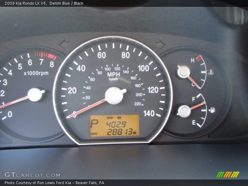 Denim Blue / Black 2009 Kia Rondo LX V6