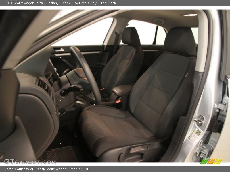 Reflex Silver Metallic / Titan Black 2010 Volkswagen Jetta S Sedan