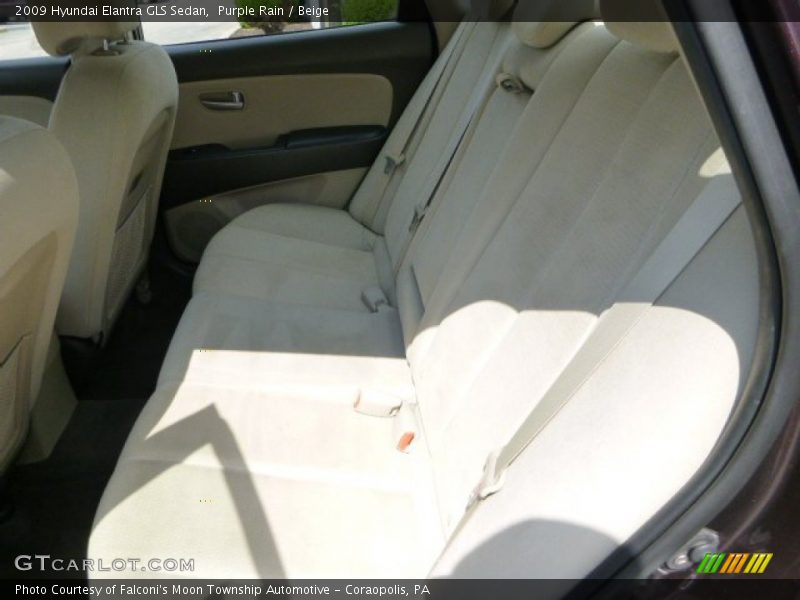 Purple Rain / Beige 2009 Hyundai Elantra GLS Sedan