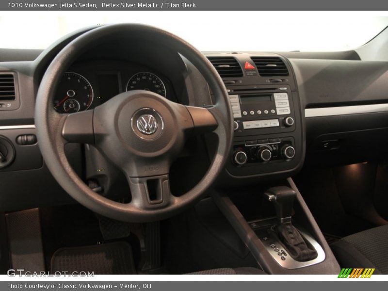 Reflex Silver Metallic / Titan Black 2010 Volkswagen Jetta S Sedan