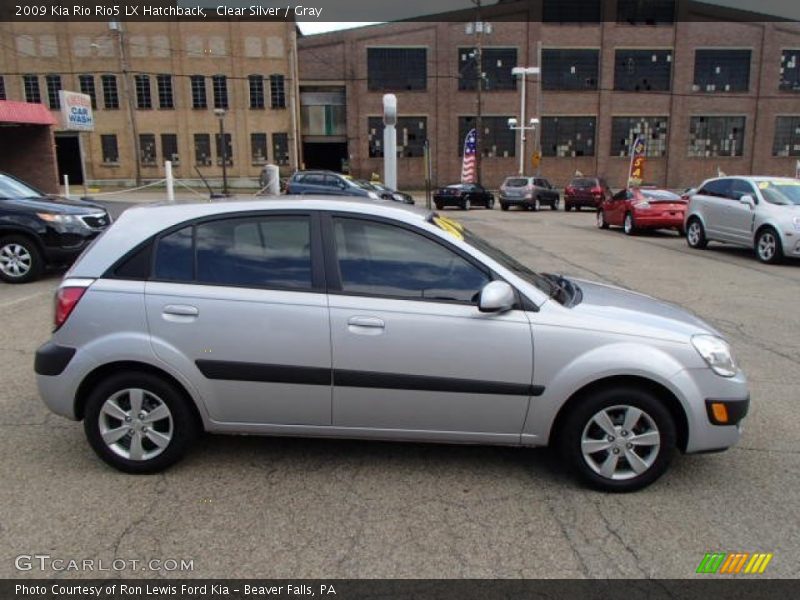 Clear Silver / Gray 2009 Kia Rio Rio5 LX Hatchback