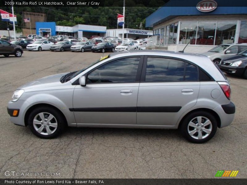 Clear Silver / Gray 2009 Kia Rio Rio5 LX Hatchback
