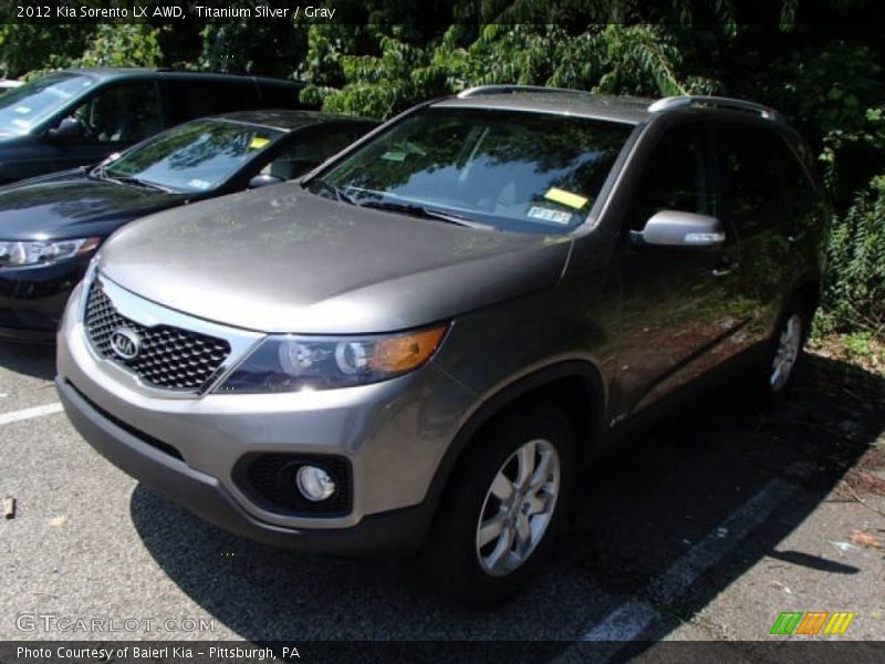 Titanium Silver / Gray 2012 Kia Sorento LX AWD