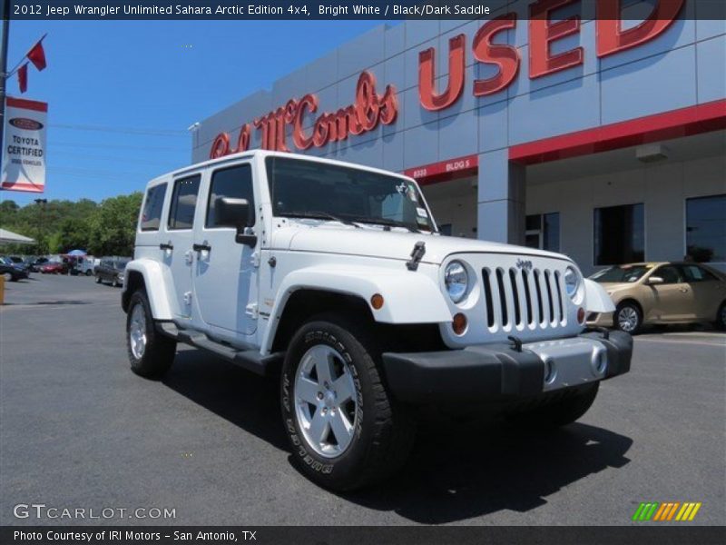 Bright White / Black/Dark Saddle 2012 Jeep Wrangler Unlimited Sahara Arctic Edition 4x4