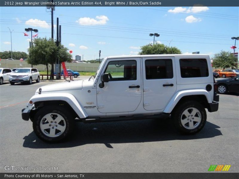 Bright White / Black/Dark Saddle 2012 Jeep Wrangler Unlimited Sahara Arctic Edition 4x4