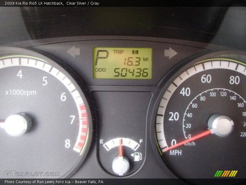 Clear Silver / Gray 2009 Kia Rio Rio5 LX Hatchback