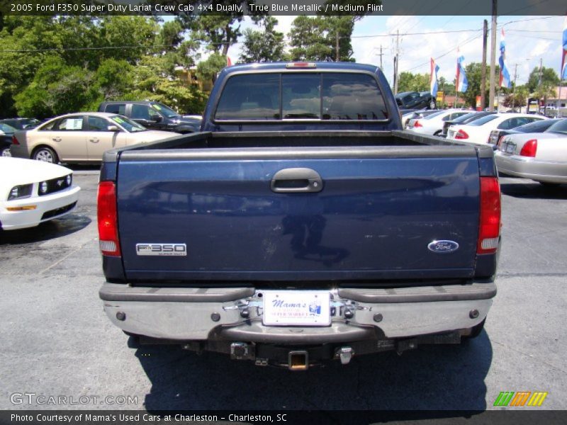 True Blue Metallic / Medium Flint 2005 Ford F350 Super Duty Lariat Crew Cab 4x4 Dually