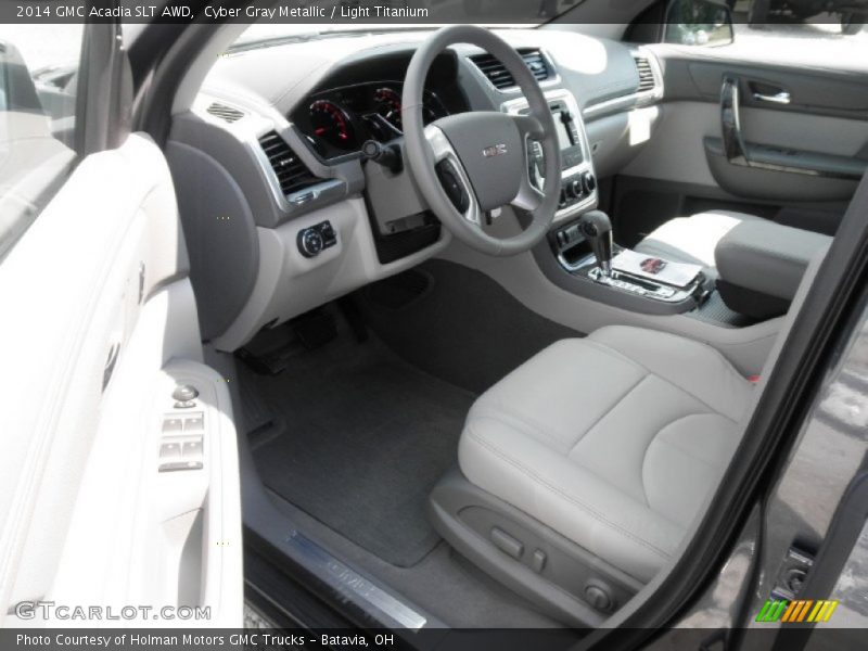 Cyber Gray Metallic / Light Titanium 2014 GMC Acadia SLT AWD