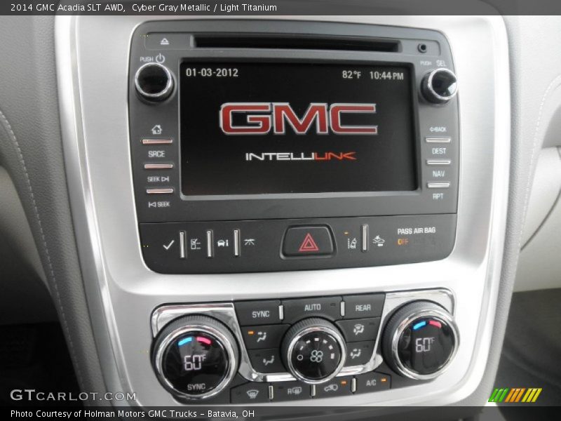 Cyber Gray Metallic / Light Titanium 2014 GMC Acadia SLT AWD