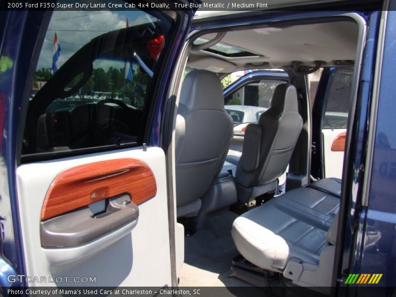 True Blue Metallic / Medium Flint 2005 Ford F350 Super Duty Lariat Crew Cab 4x4 Dually
