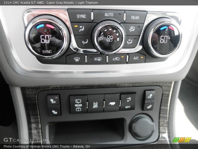 Cyber Gray Metallic / Light Titanium 2014 GMC Acadia SLT AWD