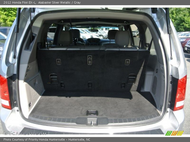 Alabaster Silver Metallic / Gray 2012 Honda Pilot EX-L