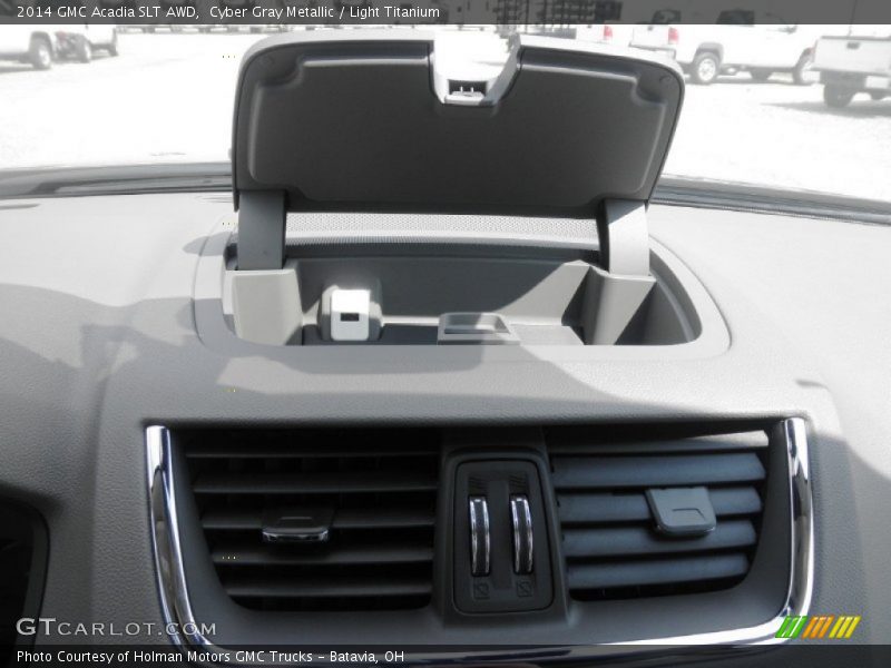 Cyber Gray Metallic / Light Titanium 2014 GMC Acadia SLT AWD