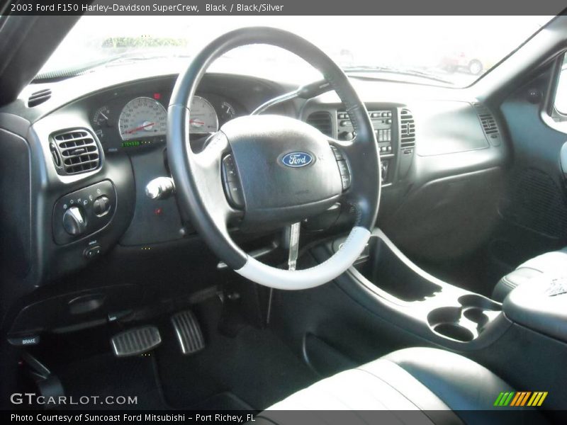 Black / Black/Silver 2003 Ford F150 Harley-Davidson SuperCrew