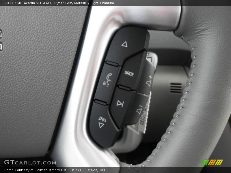 Cyber Gray Metallic / Light Titanium 2014 GMC Acadia SLT AWD