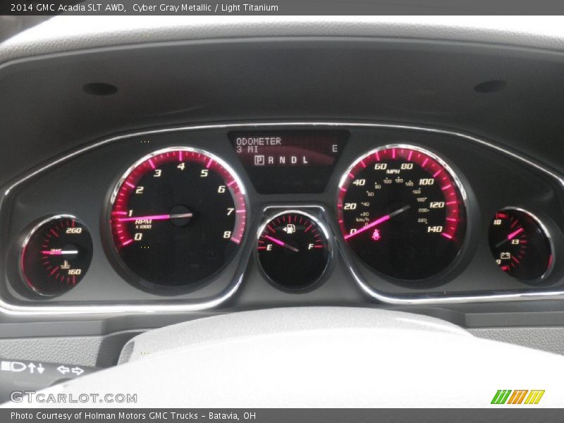 Cyber Gray Metallic / Light Titanium 2014 GMC Acadia SLT AWD