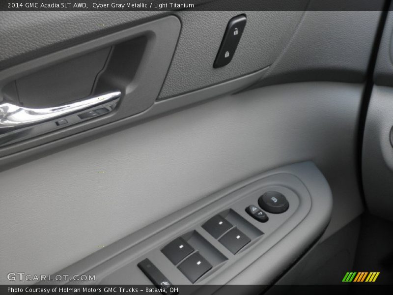 Cyber Gray Metallic / Light Titanium 2014 GMC Acadia SLT AWD