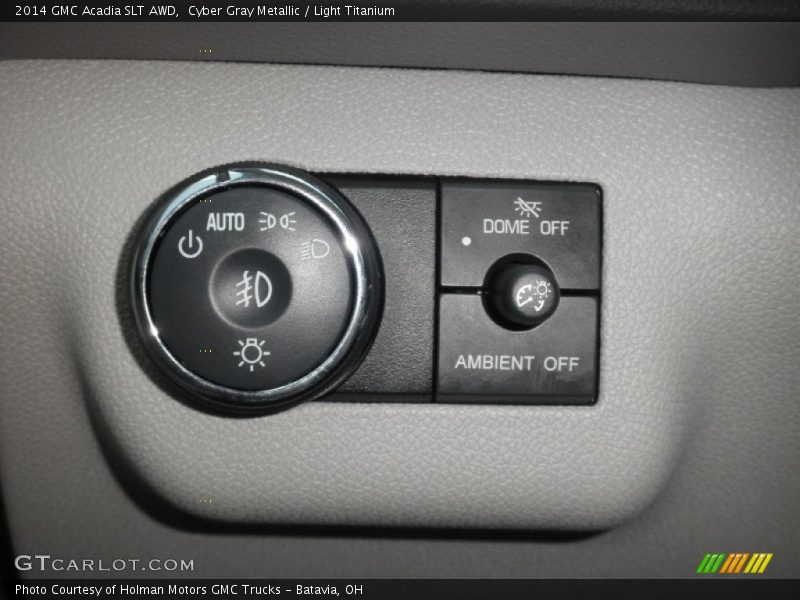 Cyber Gray Metallic / Light Titanium 2014 GMC Acadia SLT AWD