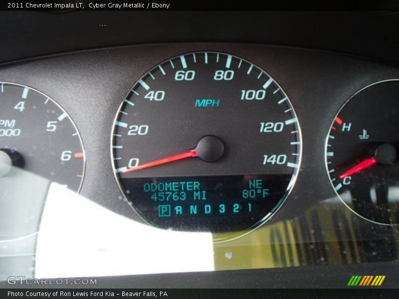 Cyber Gray Metallic / Ebony 2011 Chevrolet Impala LT