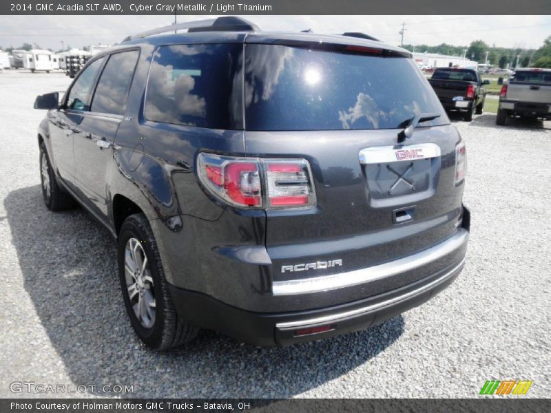 Cyber Gray Metallic / Light Titanium 2014 GMC Acadia SLT AWD