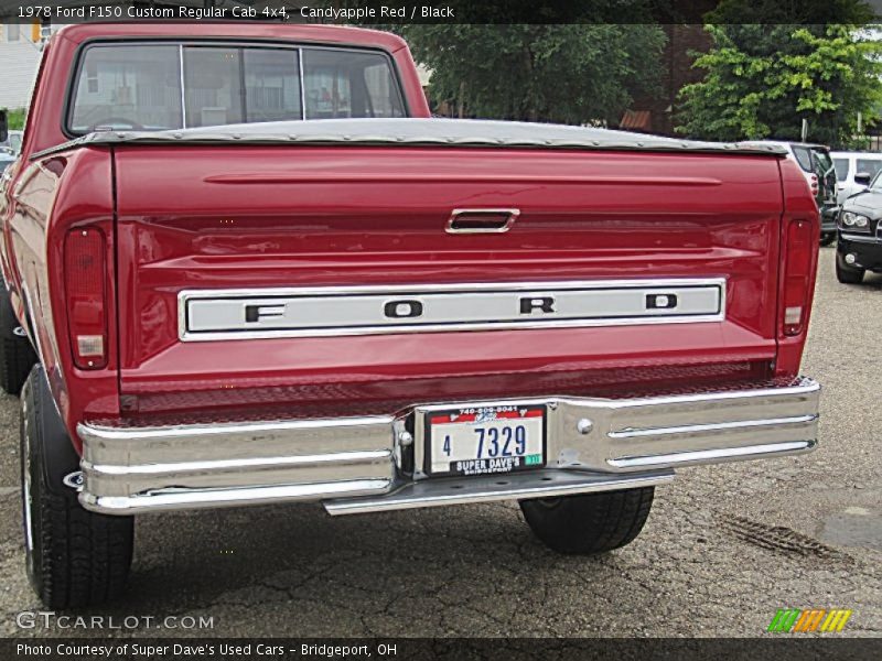Candyapple Red / Black 1978 Ford F150 Custom Regular Cab 4x4