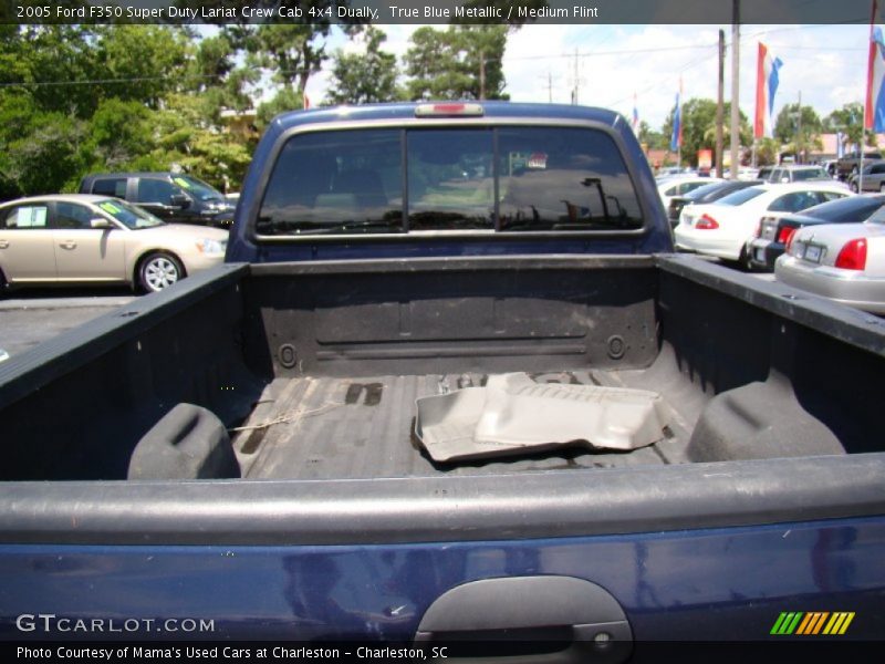 True Blue Metallic / Medium Flint 2005 Ford F350 Super Duty Lariat Crew Cab 4x4 Dually