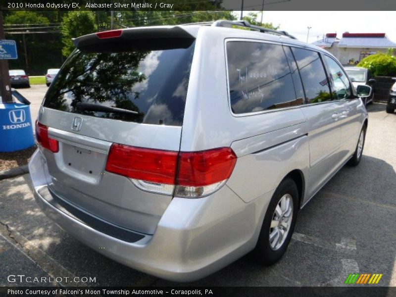 Alabaster Silver Metallic / Gray 2010 Honda Odyssey EX