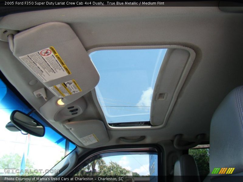 True Blue Metallic / Medium Flint 2005 Ford F350 Super Duty Lariat Crew Cab 4x4 Dually