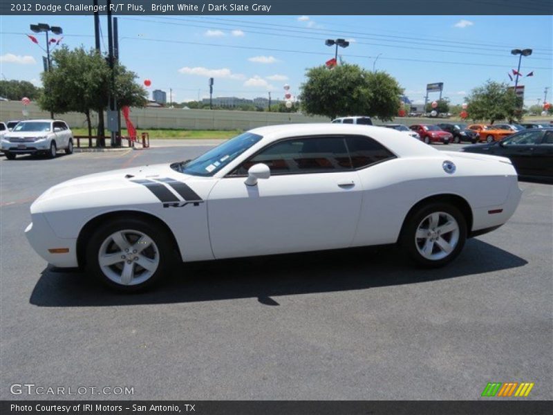 Bright White / Dark Slate Gray 2012 Dodge Challenger R/T Plus