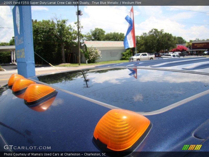 True Blue Metallic / Medium Flint 2005 Ford F350 Super Duty Lariat Crew Cab 4x4 Dually
