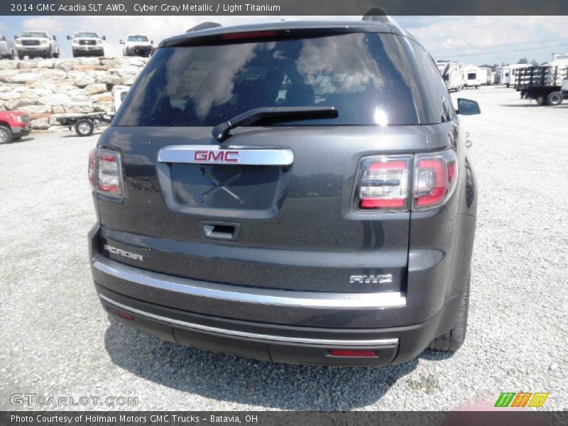 Cyber Gray Metallic / Light Titanium 2014 GMC Acadia SLT AWD