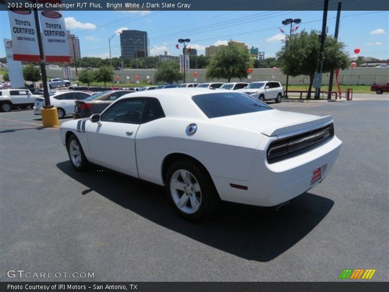 Bright White / Dark Slate Gray 2012 Dodge Challenger R/T Plus
