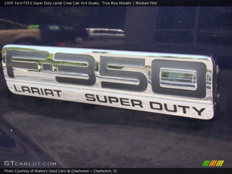 True Blue Metallic / Medium Flint 2005 Ford F350 Super Duty Lariat Crew Cab 4x4 Dually