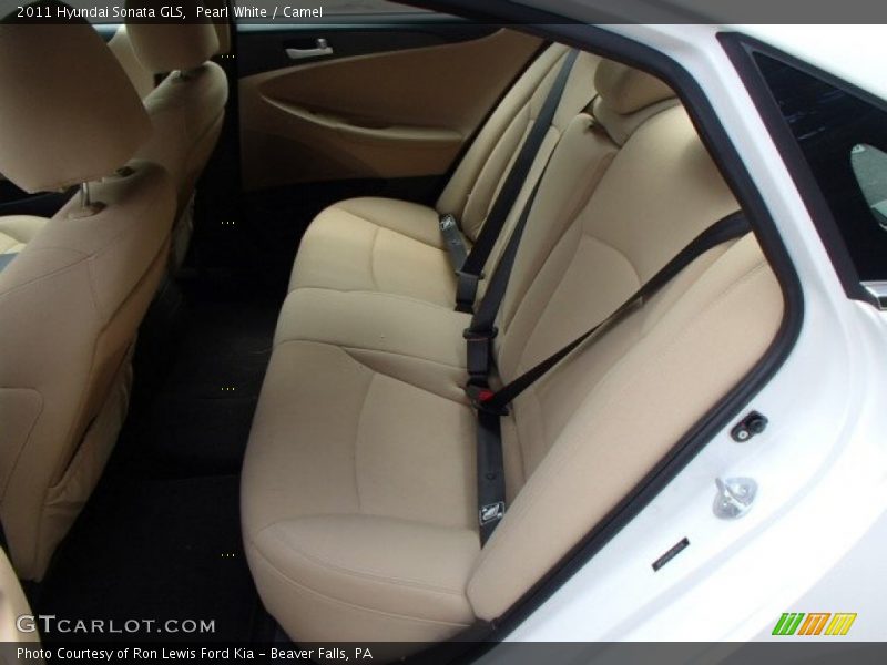 Pearl White / Camel 2011 Hyundai Sonata GLS