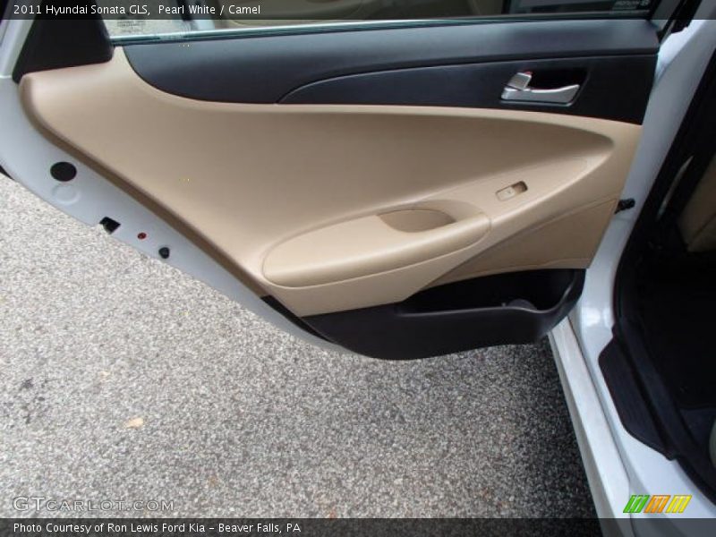 Pearl White / Camel 2011 Hyundai Sonata GLS