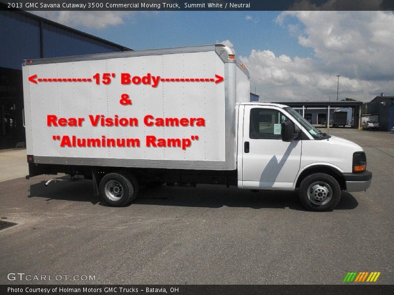 Summit White / Neutral 2013 GMC Savana Cutaway 3500 Commercial Moving Truck