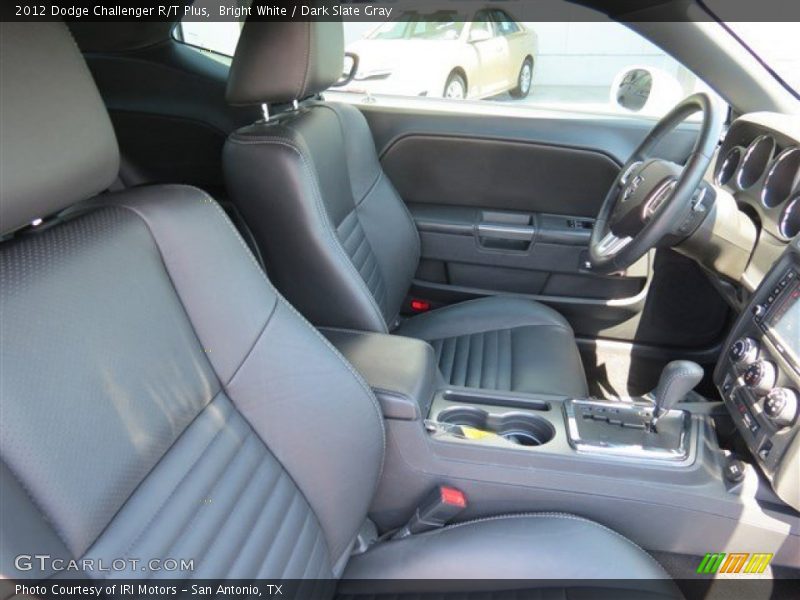 Bright White / Dark Slate Gray 2012 Dodge Challenger R/T Plus