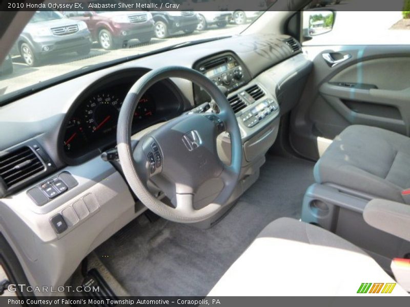 Alabaster Silver Metallic / Gray 2010 Honda Odyssey EX