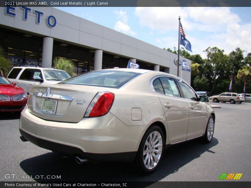 Gold Leaf Metallic / Light Camel 2011 Lincoln MKS AWD