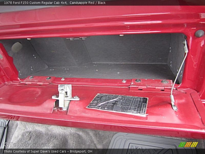 Candyapple Red / Black 1978 Ford F150 Custom Regular Cab 4x4