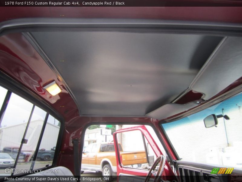 Candyapple Red / Black 1978 Ford F150 Custom Regular Cab 4x4