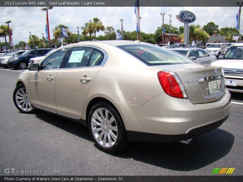 Gold Leaf Metallic / Light Camel 2011 Lincoln MKS AWD