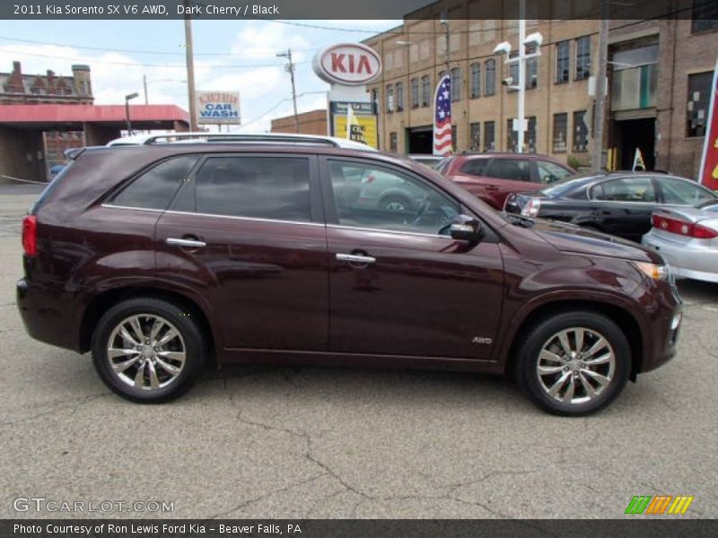 Dark Cherry / Black 2011 Kia Sorento SX V6 AWD